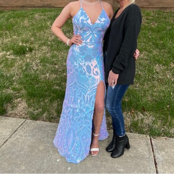 Blondie Nites Dresses & Skirts - COPY - Sparkle pattern prom dress